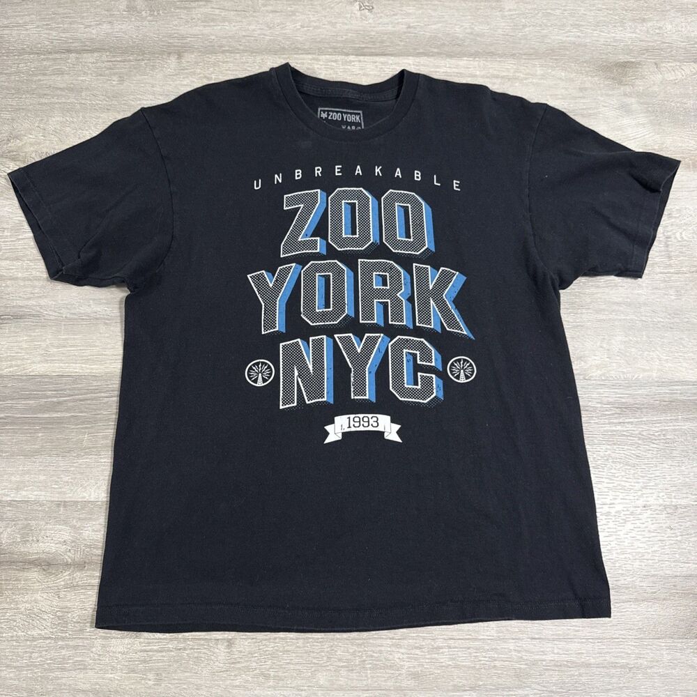 Zoo York Shirt Unbreakable NYC 1993 Men’s Black XL Cotton Skateboarding Tee